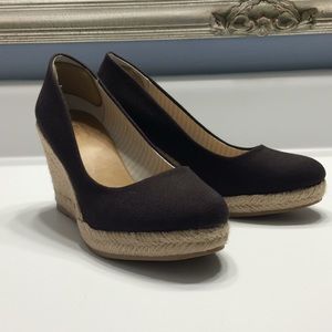 Black Espadrille Wedges